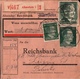 ! 1942 Wertpaketkarte Deutsches Reich, Allenstein, Reichsbank Nach Leipzig - Briefe U. Dokumente