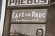 Photo Carte Postale Originale,RARE Café Du Parc,Eugène Ledoux Joueur De Balle Pelote - Autres & Non Classés