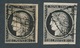 DH-51: FRANCE: Lot Avec "CERES" N°3/3a, Plis, Mais Beau D'aspect - 1849-1850 Cérès