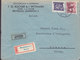 Czechoslovakia F.G. KUCHÁR & I. WITTMANN Registered Einschreiben Label BRATISLAVA 1945 Cover Brief BIENNE Suisse - Briefe U. Dokumente