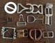 Lot Of 10 Metal Buckles For Women Leather Belts - Other & Unclassified