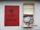 RUSSIA USSR MEDAL TO WOMEN IN ORIGINAL BOX AND WITH DOCUMENT , 0 - Rusia