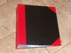 2 Superbe Reliures D'album Pour Timbres Poste : 29,5 X 35 Cm Noir Et Rouge En Parfait état (2 Reliures ) - Binders Only