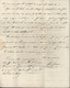 Lettre De Londres Pour La France MP Marque Postale ANGLETERRE Linéaire Taxe Manuscrite + Taxe 2 Rouge Verso FM 7 - 1801-1848: Précurseurs XIX