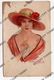 Illustratore - Arte Pittura - Donna Woman Ragazza Girl Cappello Hat . Moda - Frederick Manning - Collana Perla Pearl - Maurice