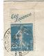 SEMEUSE 25C N°140 PUB ECO ESSENCE LETTRE REDON 5.3.1924 COTE MAURY 150€ - 1906-38 Säerin, Untergrund Glatt