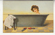 Fantaisie - érotique - Carte à Système - Good Old Days - Irenco Robert Bier - érotisme - Baignoire - Serveuse - Dreh- Und Zugkarten