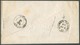 N°11A - Médaillon 20 Centimes Bleu, Obl. D.71 Sur Enveloppe D'ENGIS * Le 13 Avril 1860 + Dc Rouge AUS BELGIEN PER AACHEN - 1858-1862 Medallions (9/12)