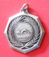 Médaille En Métal Blanc Sur Le Thème De La Natation - US Melun - 500 X 50 Mètres - Natation