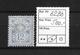 1894 - 1899  ZIFFERMUSTER → SBK-62Bb* Mattblau, Faserpapier Form B    ►RAR◄ - Unused Stamps