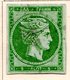 GRECE (Royaume) - 1861-62 - N° 12B - 5 L. Vert - (Tête De Mercure) - (Avec Chiffre Au Verso) - Usati