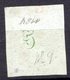 GRECE (Royaume) - 1861-62 - N° 12B - 5 L. Vert - (Tête De Mercure) - (Avec Chiffre Au Verso) - Gebraucht