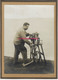 Photo Cartonnée -Métier-homme Et Sa Machine à Pédale Métier à Déterminer- - Anciennes (Av. 1900)