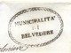 REPUBBLICA ROMANA - DA BELVEDERE A MONTALBODDO -20.4.1849. - 1. ...-1850 Prefilatelia