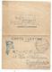 CARTE LETTRE FM DRAPEAU EN BLEUE + CACHET VIOLET 3EME ZOUAVES DEPOT DE SATHONAY 1916 - Storia Postale