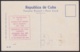 TMA-612 CUBA 1949 MAXIM CARD CASTILLO FARO DEL MORRO CASTLE LIGHTBOX RED CANCEL FDC. - Cartes-maximum