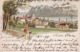 2785	146	Souvenir De Lausanne. Litho (poststempel 1899) (see Corners) - Lausanne