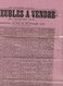 3 AOUT 1870. SUR 1/2 AFFICHE DE VENTE. SALOMON AVOUÉ A PRIVAS POUR ANTRAIGUES ARDECHE. LAURÉ N° 28 ET 29 - 1849-1876: Période Classique