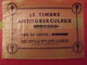 Grand Timbre Affiche Anti-tuberculeux Pour Auto, Vitrine, Voiture BCG. Renaître . 10 Fr.  Tuberculose Antituberculeux - Tegen Tuberculose