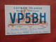 Radio Card  VP5BH Cayman Islands Georgetown Grand Cayman    Ref 3816 - Cayman (Isole)