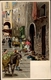 Lithographie Napoli Neapel Campania,Straßenpartie, Markt, Esel, Waren - Altri & Non Classificati