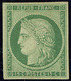 * No 2, Vert, Vert, Jolie Pièce. - TB. - RR - 1849-1850 Ceres