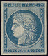 * No 4, Bleu, Nuance Foncée, Très Frais. - TB. - RR - 1849-1850 Ceres