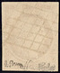 Vermillon. No 7, Très Belle Nuance Foncée, Obl Grille, Superbe. - RRR - 1849-1850 Cérès