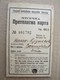 1952 Female Annual Ticket For Bus With Monthly Coupons Transportation Serbia Beograd - Europa