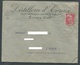 Evreux Lettre Avec Gandon Perforé LM Leblanc & Monduit Distillerie D'Evreux 1946 - Otros & Sin Clasificación