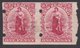 NEW ZEALAND 1901 1d UNIVERSAL PAIR DICKIE SLOT MACHINE TRIAL - Unused Stamps