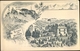 Lithographie Rickenbach Bei Schwyz Kanton Schwyz, Gasthaus Zur Holzegg U. Mythen - Sonstige & Ohne Zuordnung