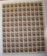 Lithuania Lietuva 1934, MNH Complete Sheet Of 100 Stamps Folded In Half - Litauen