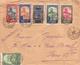 SOUDAN FRANCAIS - LETTRE DE GAO POUR PARIS , SERIE TIMBRES A. DELZERS  1 , 2 , 4 , 5 , 10 Et 30 CENTIMES - 1937 - Lettres & Documents