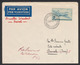 Poste Aérienne - PA8 Sur Lettre Par Avion De Bruxelles - Aéroport (1949) Vers Basrak (Iraq) / Bruxelles - Istanbul, Reto - Other & Unclassified