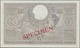 Belgium / Belgien: Banque Nationale De Belgique 100 Francs = 20 Belgas 1933-1943 SPECIMEN, P.107s, Z - Sonstige & Ohne Zuordnung