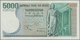 Belgium / Belgien: 5000 Francs ND(1971-77), P.137, Excellent Condition With Soft Vertical Bend At Ce - Autres & Non Classés