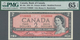 Canada: Bank Of Canada Pair With 1 Dollar 1954 "Devil's Face" P.29b PMG 66 Gem Uncirculated EPQ And - Canada