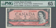 Canada: Bank Of Canada Pair With 1 Dollar 1954 "Devil's Face" P.29b PMG 66 Gem Uncirculated EPQ And - Kanada