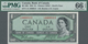 Canada: Bank Of Canada Pair With 1 Dollar 1954 "Devil's Face" P.29b PMG 66 Gem Uncirculated EPQ And - Canada