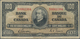 Canada: 100 Dollars 1937, P.64b, Small Margin Split, Some Folds And Lightly Toned Paper. Condition: - Kanada