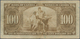 Canada: 100 Dollars 1937, P.64b, Small Margin Split, Some Folds And Lightly Toned Paper. Condition: - Kanada