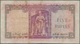 Ceylon: 5 Rupees 1952, P.51, Nice And Still Fresh Color Note With Some Minor Spots And Creases In Th - Sri Lanka