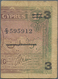 Cyprus / Zypern: Very Interesting Pair With 10 Shillings 1946 P.23 (F, Tiny Pinholes) And 3 Piastres - Chypre