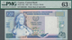 Cyprus / Zypern: Central Bank Of Cyprus, Set With 4 Banknotes Comprising 500 Mils 1979 P.42c PMG 66 - Chypre