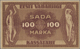 Estonia / Estland: 100 Marka 1919 With Seeria II, P.48b, Still Great Original Shape With A Few Folds - Estonie