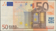 EURO: European Central Bank 50 Euros, Series 2002 With Signature Jean-Claude Trichet, Serial Letter - Autres & Non Classés