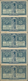 Greece / Griechenland: Vasilion Tis Ellados Uncut Sheet Of 5 Pcs. Of The 50 Lepta ND(1920), P.303a, - Griechenland