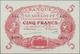 Guadeloupe: Banque De La Guadeloupe Consecutive Pair Of 5 Francs With Serial Numbers H.276 353 And H - Autres - Amérique
