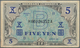 Japan: Allied Military Command Set With 2x 5 Yen ND(1945), Letter "B" In Underprint With Serial Numb - Japon